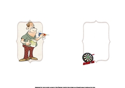 Darts and a pint insert