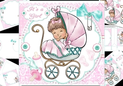 8x8 Sweet baby girl mini kit