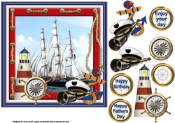 7x7 Nautical Dad