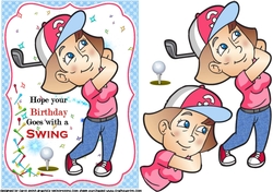 Birthday swing golf ladies