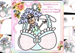 8x8 Stella loves her bosom buddy mini kit