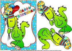 Dino the dinosaur birthday wishes