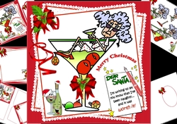 8x8 Stella writes to Santa mini kit