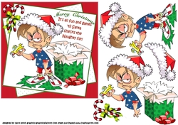 6x6 Fun and games naughty list boy