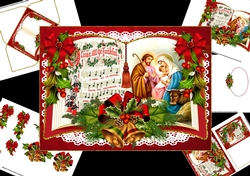 Open book Oh come all ye faithful mini kit