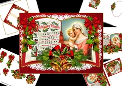 Open book Oh little town of Bethlehem mini kit