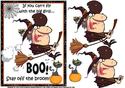 Flying with the big girls Halloween