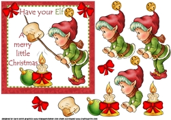 6x6 Christmas Elf