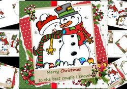 8x8 Christmas couple mini kit