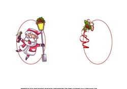 6x6 Santa loves Christmas insert