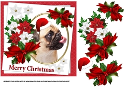 7x7 Pug Christmas wishes