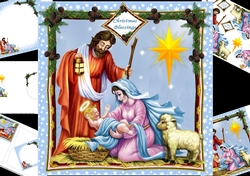 8x8 Christmas nativity mini kit