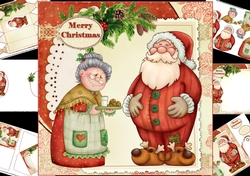 8x8 Santa love cookies mini kit