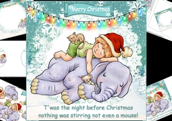 8x8 Twas the night before Christmas mini kit