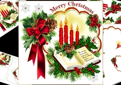 8x8 The Christmas candle 4 mini kit