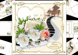 8x8 music and roses anniversary mini kit