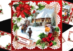 8x8 The Christmas scene 4 mini kit