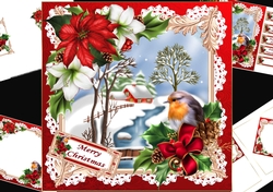 8x8 The Christmas scene 5 mini kit