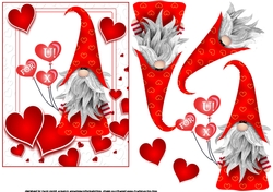 5x7 Gnome Valentine