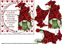 6x6 Roses Gnome my better half 2