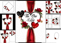 Love hearts and roses mini kit