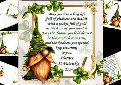 8x8 An Irish blessing gnome mini kit