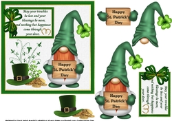 6x6 Irish blessing gnome