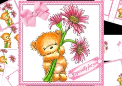 8x8 especially for you flower Ted mini kit