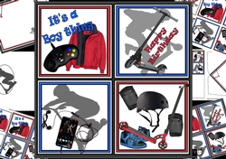 8x8 Scooter birthday boy mini kit