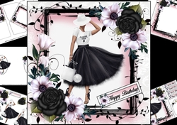 8x8 Monochrome fashionista 2 mini kit