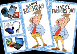 8x8 He loves his gadgets birthday/fathers day mini kit