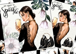 8x8 Get ready to sparkle 8x8 & A4 mini kit