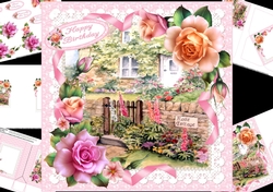 8x8 Rose cottage mini kit