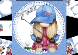 8x8 Any Gnome for golf lady mini kit