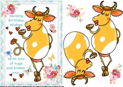 Hugs and kisses birthday wishes