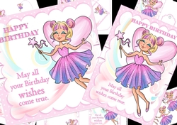 Birthday fairy wishes 8x8 & A4 mini kit