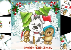 8x8 Cute Christmas helpers mini kit