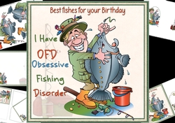 8x8 Birthday fishes mini kit