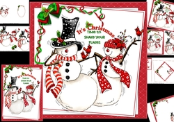 Shake your flakes its Christmas 8x8 & A5 mini kit