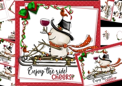 Enjoy the ride Christmas 8x8 & A5 mini kit