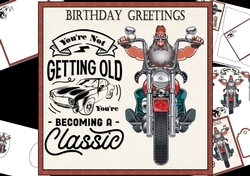 8x8 Classic male birthday greetings 1 mini kit