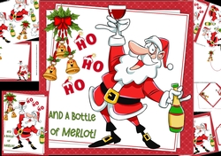 HO HO HO Santa 8x8 & A5 mini kit
