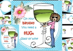 Birthday Hug 8x8 & A5 mini kit