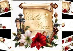 8x8 Unto us a child is born mini kit
