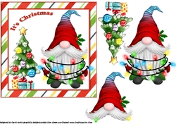 6x6 Santa Gnome 3