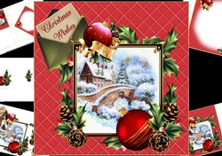 8x8 Christmas wishes mini kit
