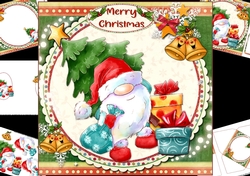 8x8 Santa Gnome is coming to town mini kit