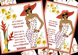 Fabulous birthday wishes 8x8 & A5 mini kit