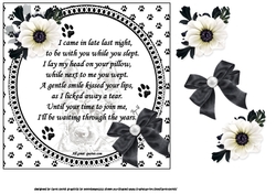 7x7 doggy verse condolences