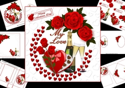 7x7 Hearts and roses for my love mini kit